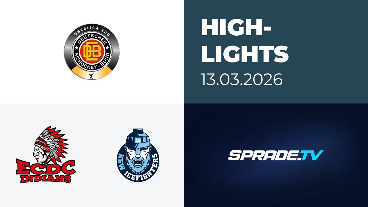 13.03.2026 - Highlights - ECDC Memmingen Indians vs. KSW IceFighters Leipzig