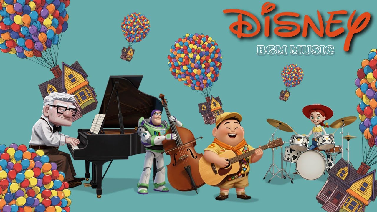DISNEY Jazz Swing ☕| Relaxing Guitar Collection For Studying, Working and Sleeping