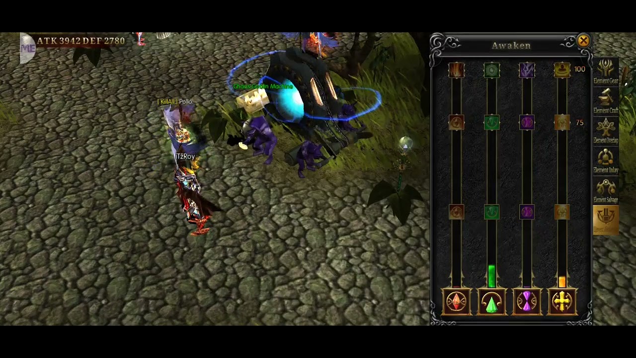 MU Inmortal para Android Elemental. Como crear, equipar, subir de nivel.