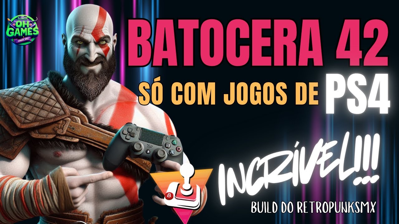 INCRÍVEL, Transforme seu PC em um PS4 com o Batocera 42!