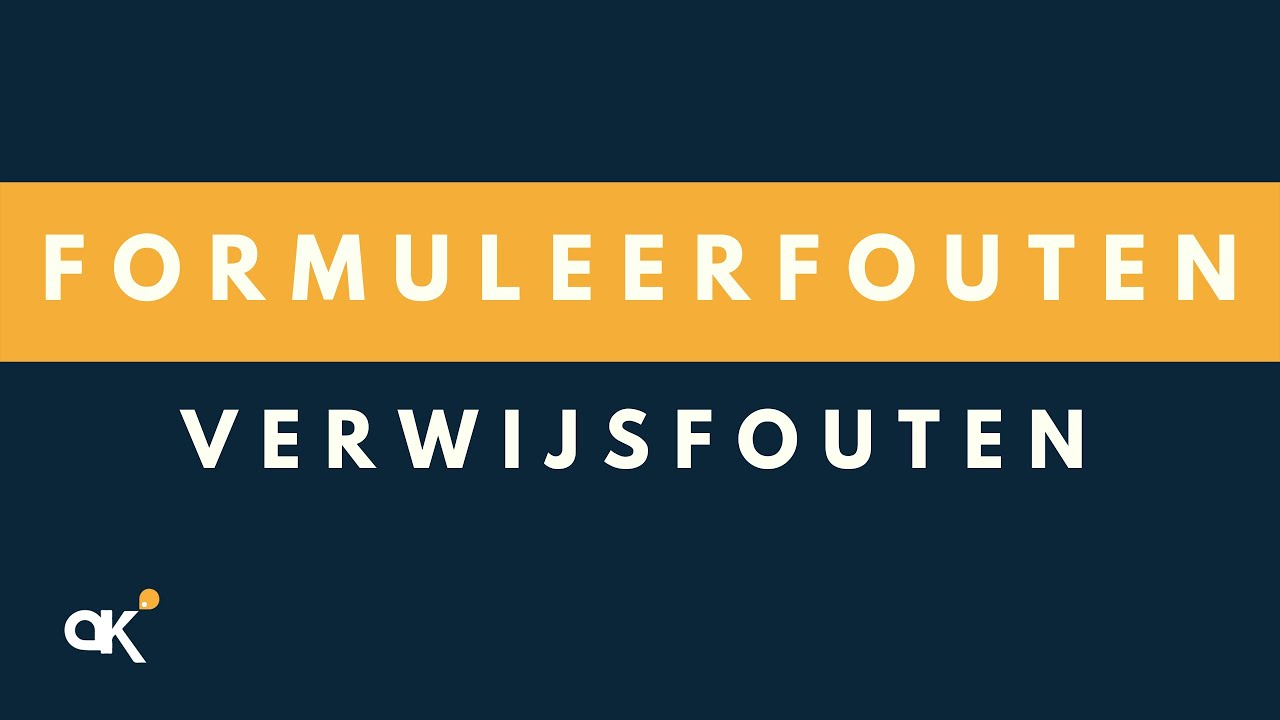 Formuleerfouten: verwijsfouten