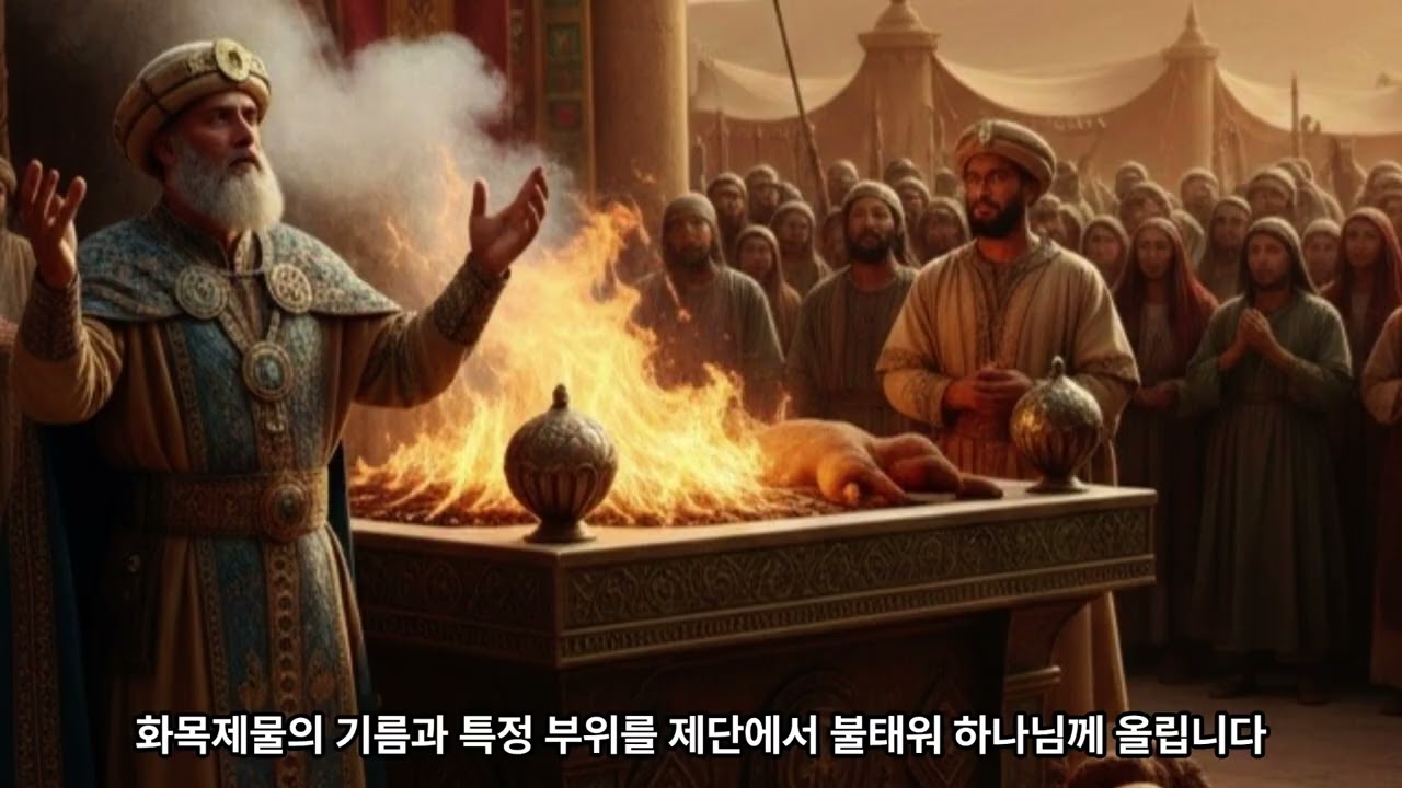 레위기9장, 하나님이 첫번째 제사를 기쁘게 받으시고 임재하십니다(레위기 9장 1-24) - 인문학 성경산책