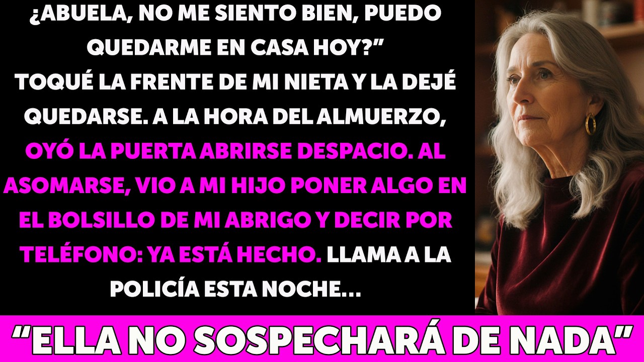 “Abuela, hoy no me siento bien… me quedo en casa” — Lo que vi después me heló la sangre