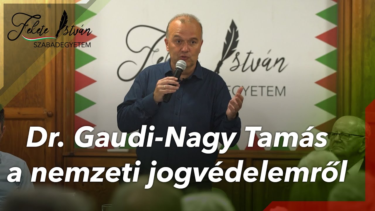 Dr. Gaudi-Nagy Tam&aacute;s a Fekete Istv&aacute;n Szabadegyetemen
