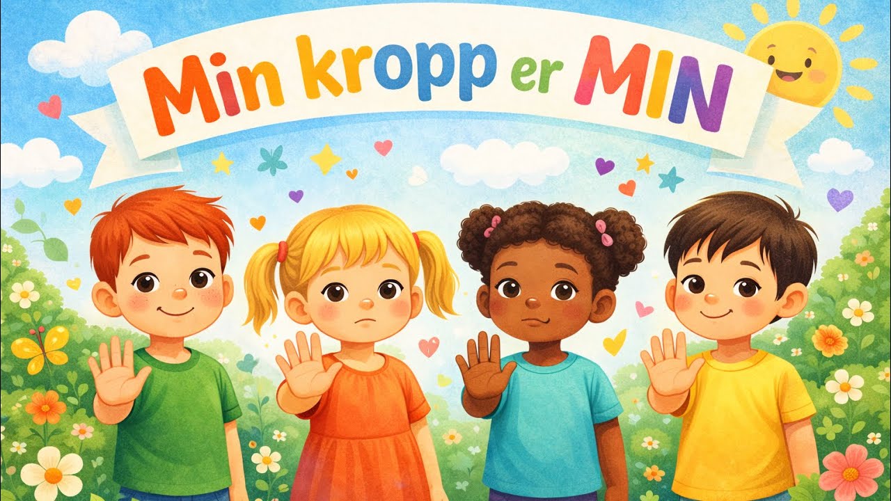 Min kropp er min 🫶 Barnesang om kropp og grenser | Jeg kan si ja, jeg kan si nei