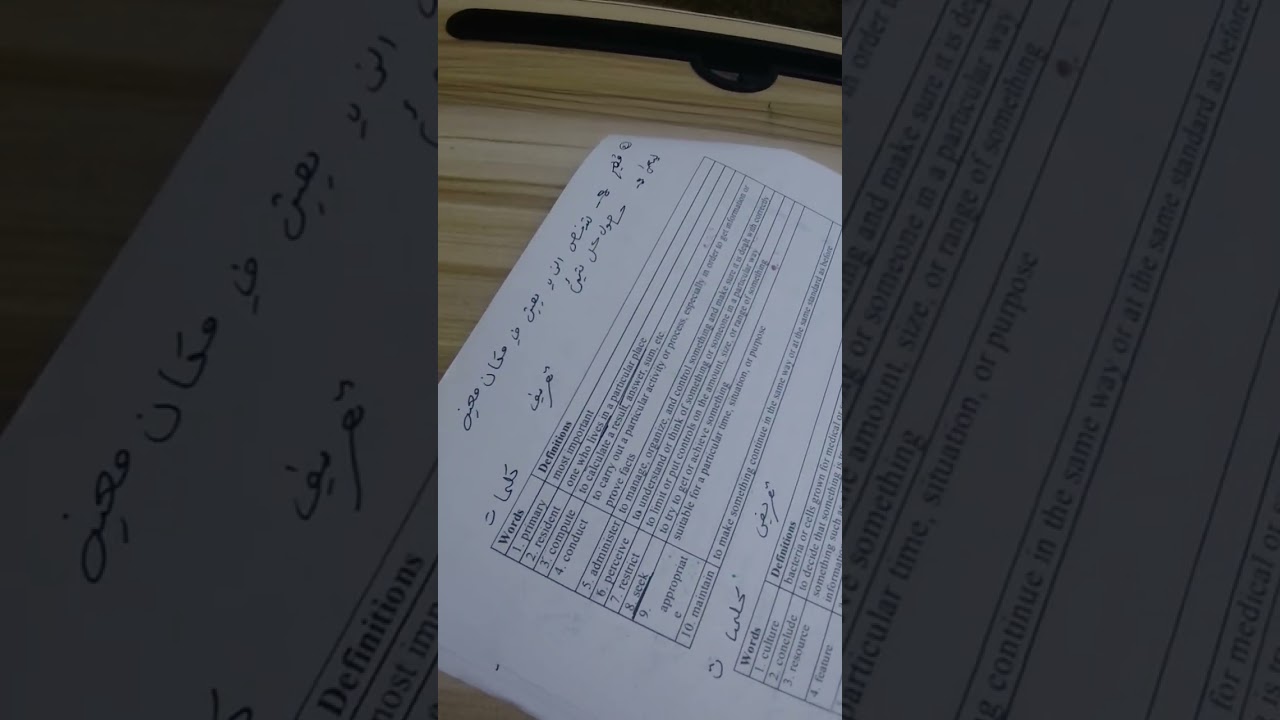 شرح لماده الانكليزي 