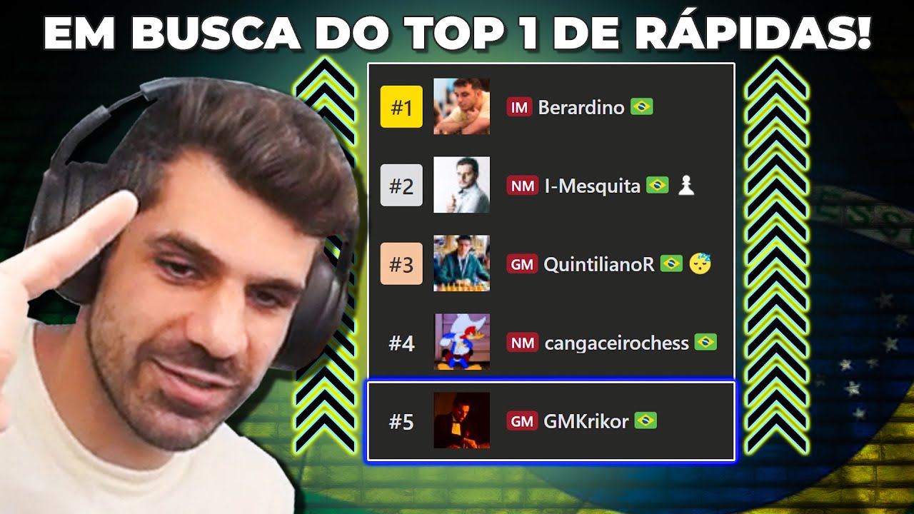 Consigo chegar no top 1 de rápidas no XADREZ do Brasil?! - Em busca do Top 1 S01E01