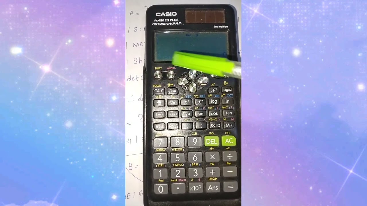 Matrices ကို ဘယ်လို Calculator နဲ့ ဖြေရှင်းမလဲ?Tr.Sandar(Easy Maths)