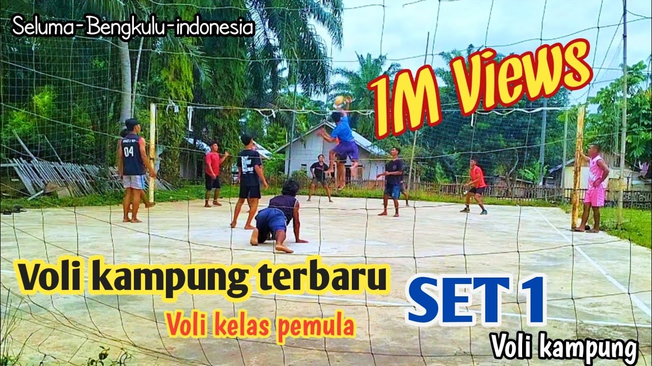 VOLI KAMPUNG TERBARU || PERTANDINGAN SERU SAAT MAIN VOLI DI KAMPUNG 