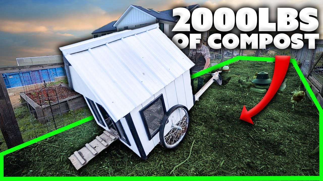 My No Poop Chicken Coop (and Run) gives 2,000+LBS of Compost
