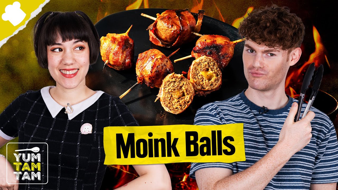 Moink Balls | Hackbällchen vom Grill mit Bacon