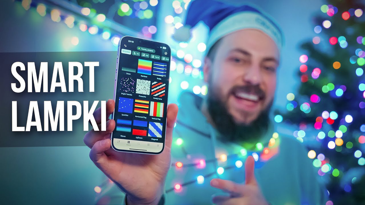 Sprawdzam smart lampki sterowane telefonem - Test Twinkly
