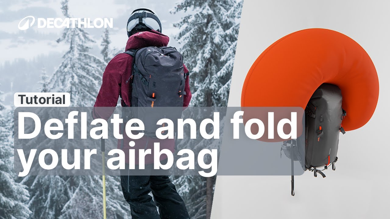 TUTORIAL - Deflate and fold your airbag on your airbag backpack | Decathlon_QUECHUA