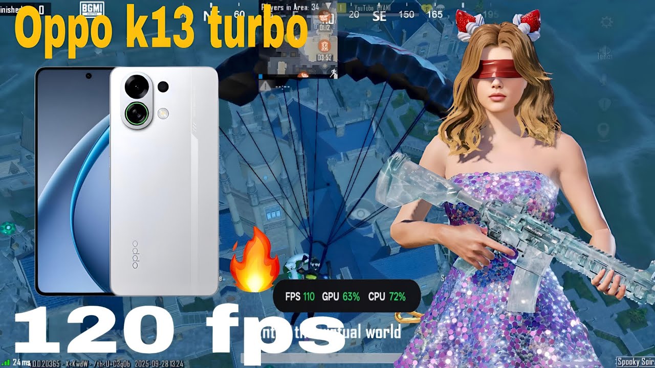 🚀 Oppo K13 Turbo 5G PUBG & BGMI Gameplay | 120 FPS Smooth Test iQOO Samsung' #pubg #bgmi #gaming 