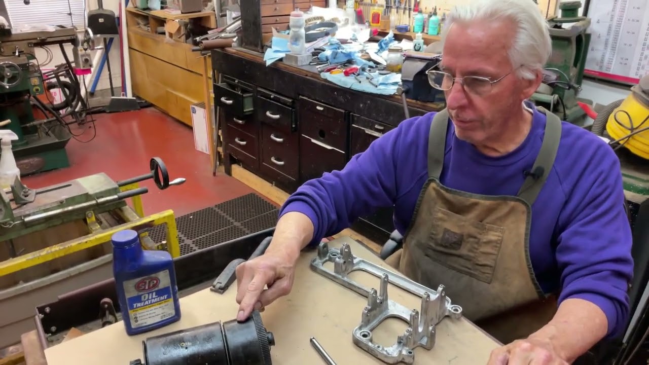 996.  Flex hone the Edison Triumph phonograph running surfaces before assembly