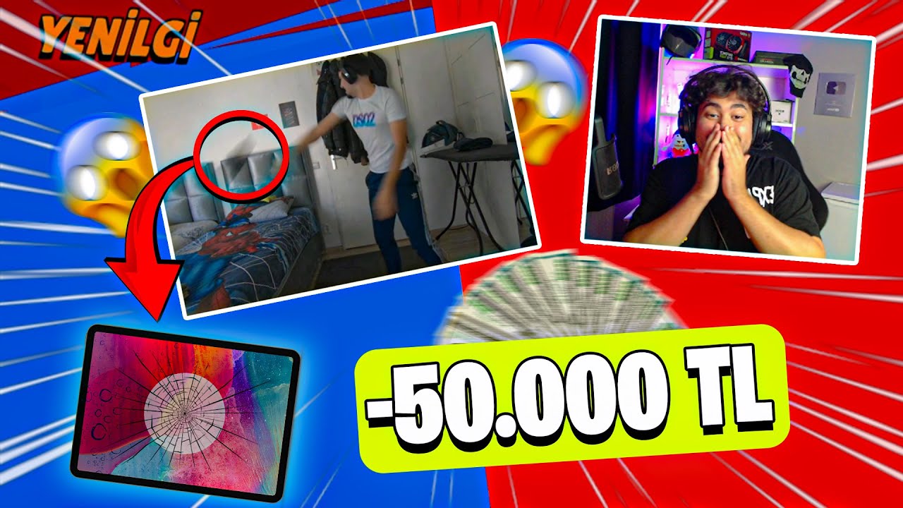 HYZA TABLETİNİ KIRDI 😱 (-50.000 TL) Brawl Stars Youtuber Turnuvası