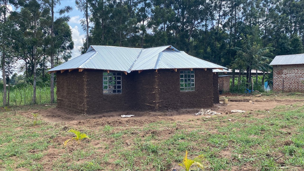 CONSTRUCTING A 100K TWO BEDROOM SEMI PERMANENT HOUSE IN THE VILLAGE/EMPTY HOUSE TOUR