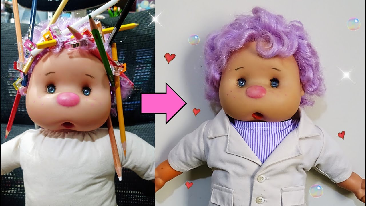 Como recuperar los Rizos a tus mu&ntilde;ecos Tratamiento DIY de Ropa de Mu&ntilde;ecas