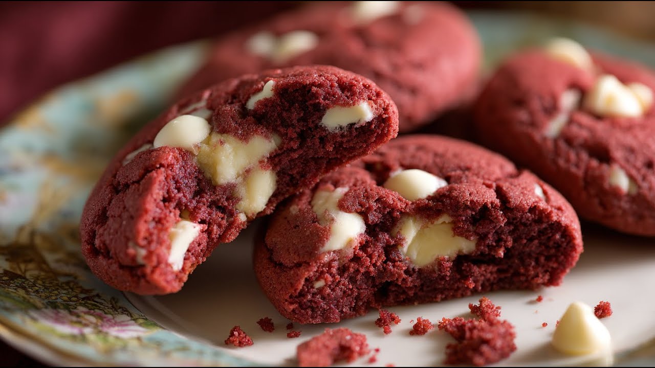 These Red Velvet Cookies Are INSANELY Soft 🍪❤️