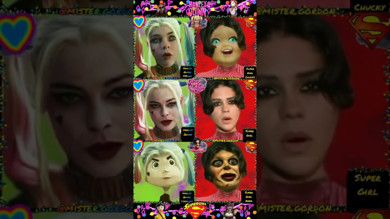 Harley Quinn M3GAN Vs Supergirl Chucky/TikTok Bad Romance Challenge/Terror Humor. #shorts YouTube
