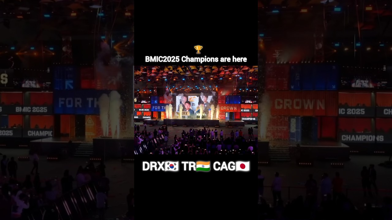 BMIC2025🇮🇳🇰🇷🇯🇵 MISTRZOWIE DRX🇰🇷#BMIC2025 #kraftonindiaesports #forthecrown