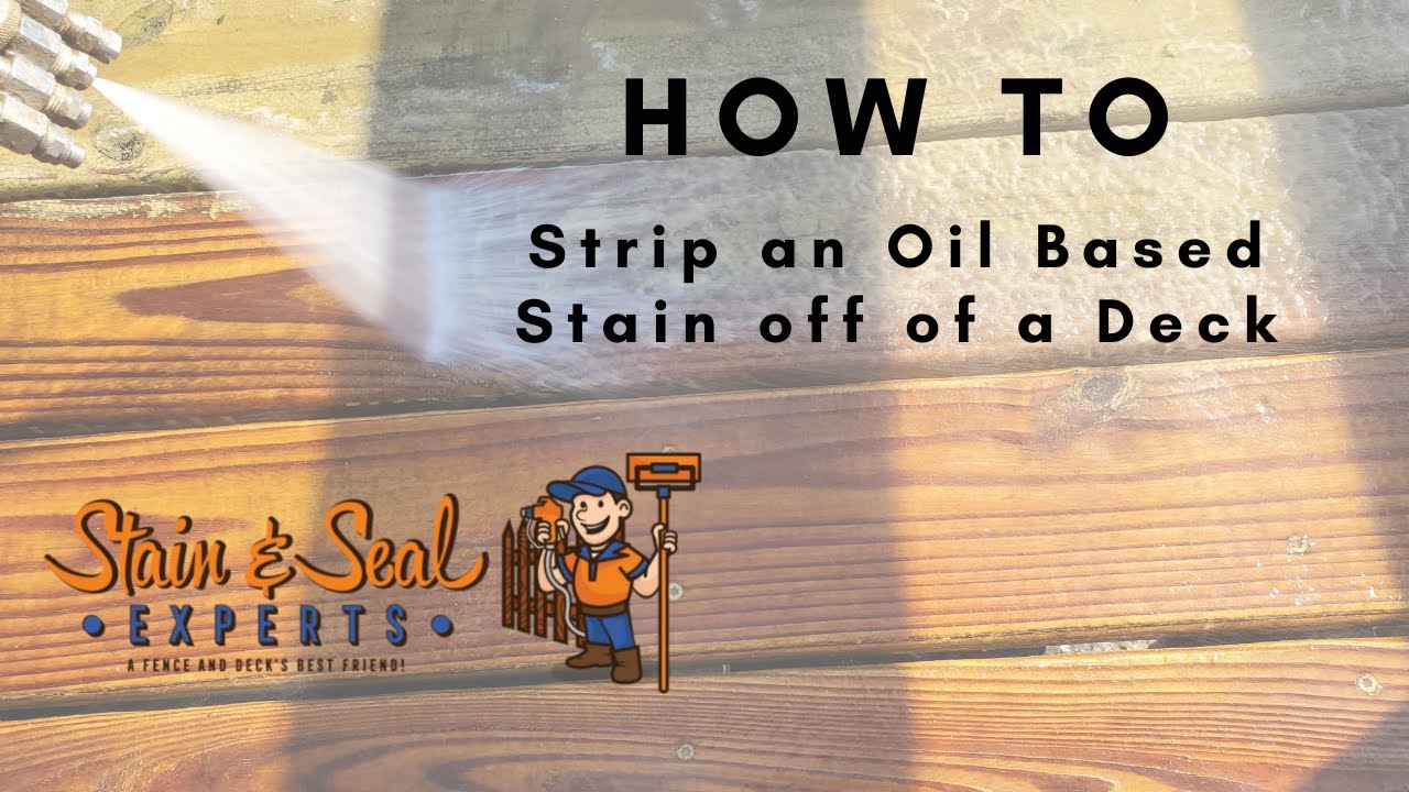 How to Strip Oil Based Stain Off of a Deck