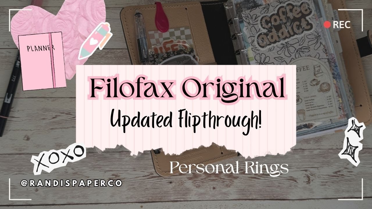 Персональный планировщик колец Filofax Original | Планировщик: пролистайте!