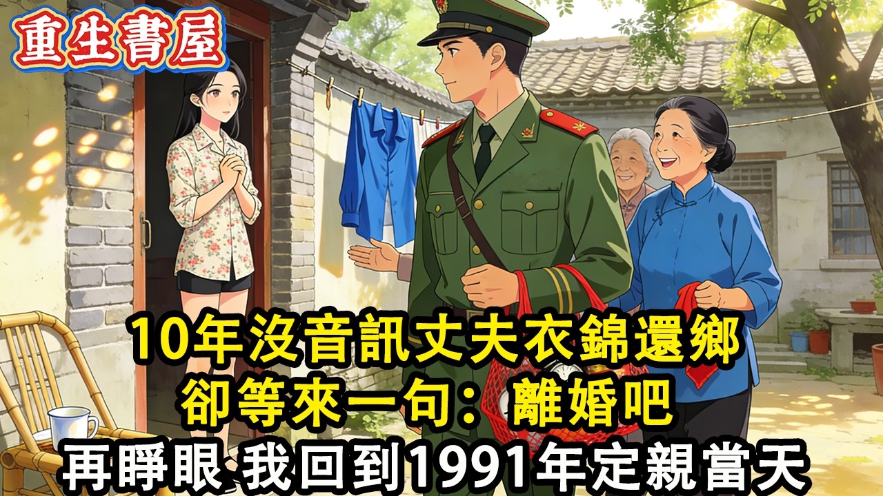 【重生爽文】 10年沒音訊丈夫衣錦還鄉 我以為是苦盡甘來 卻等來一句：離婚吧 再睜眼 我回到1991年定親當天#小說 #重生 #爽文#動漫 #故事