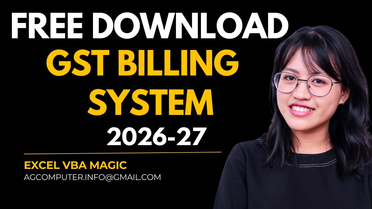 How to download free Gst Billing Software | Free Billing Software in Excel Vba | #excelvba #excel