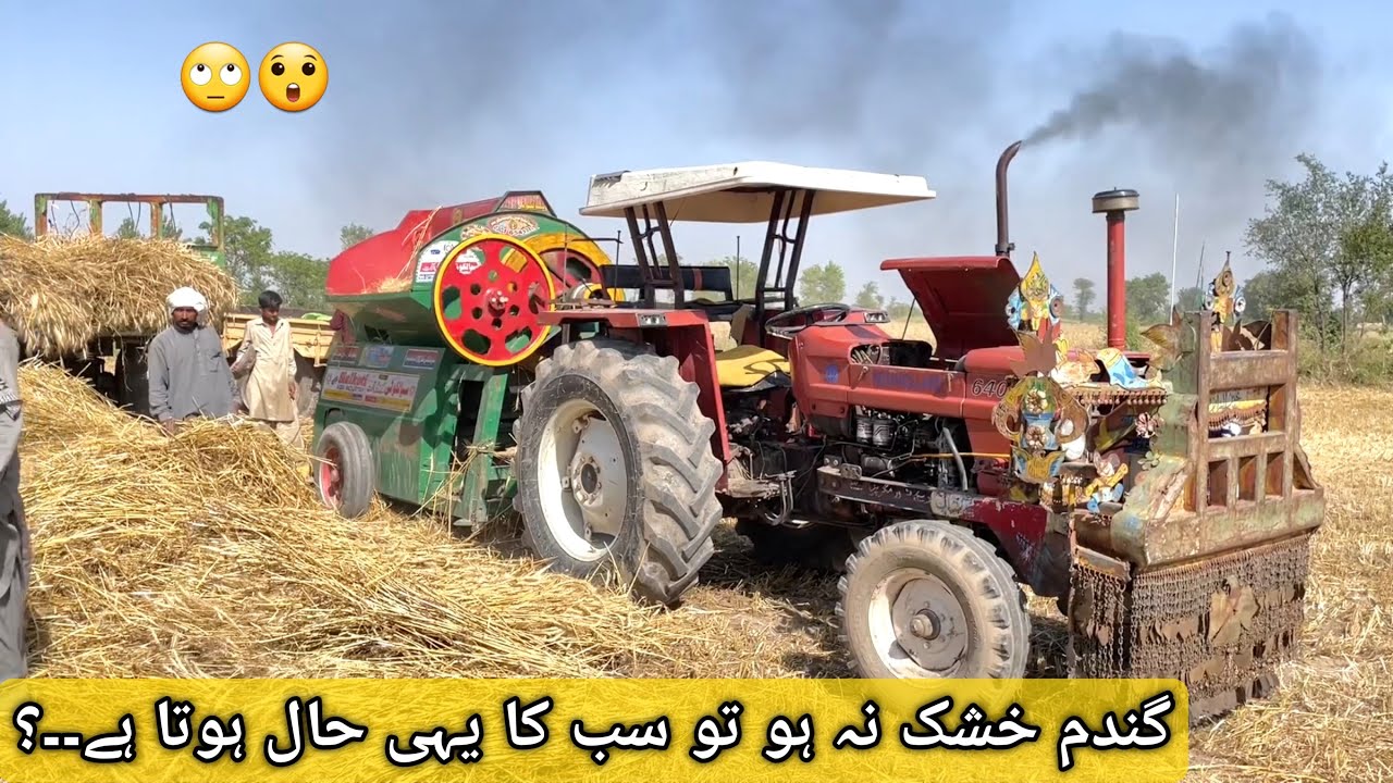 New Holland FIAT 640 Performance On Wheat Thresher Harvester