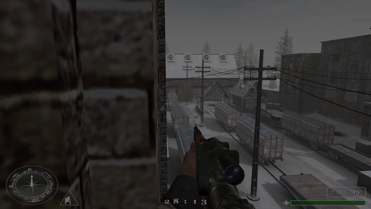 Call of duty 1|Multiplayer Map Showcase|Railyard