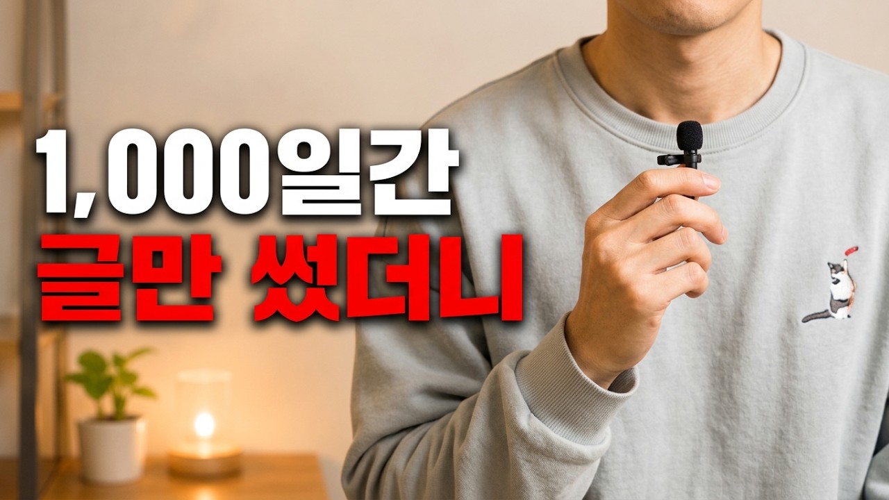글쓰기 1,000일 하면 무슨 일이 생길까?