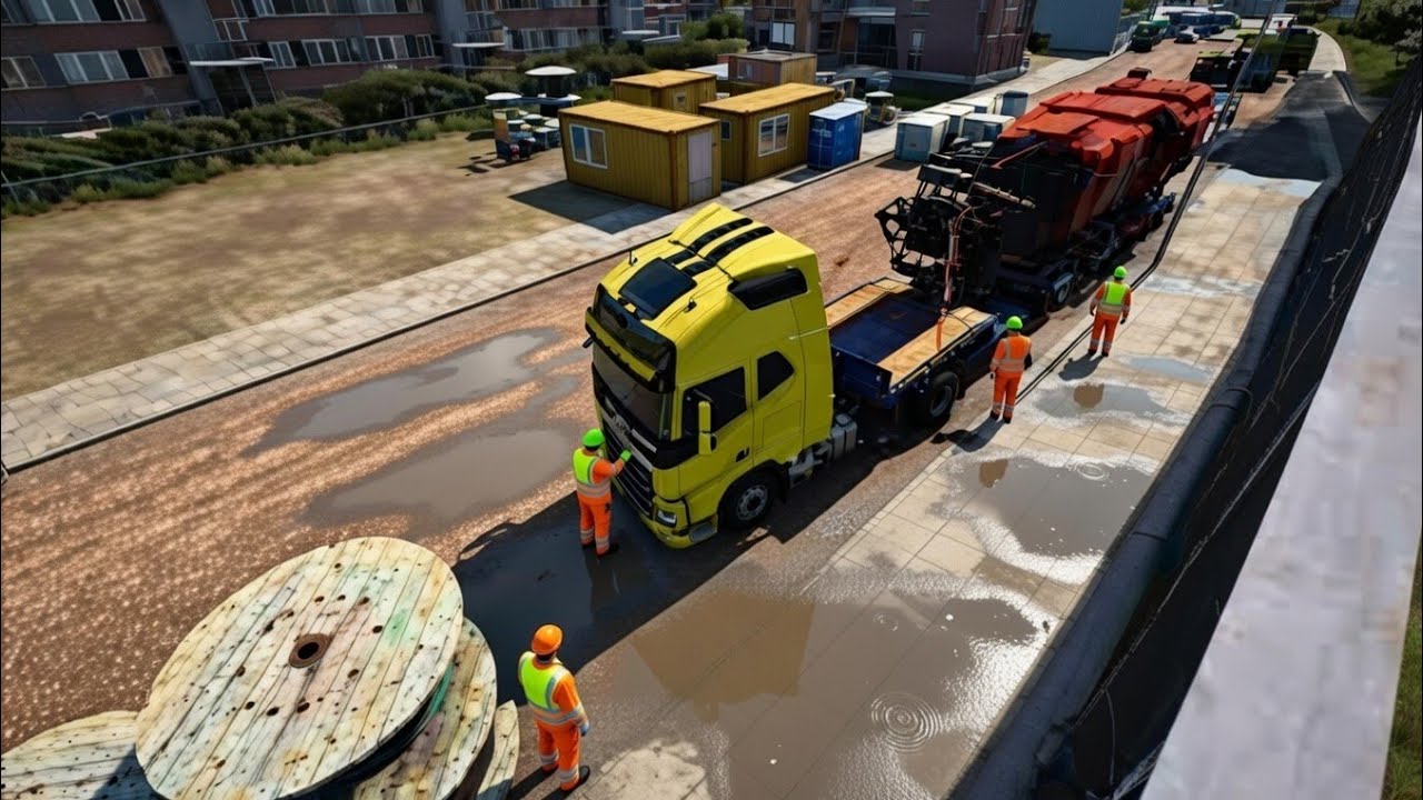 ETS2 1.58-FH PUXANDO MÁQUINA DE 100 TONELADAS 