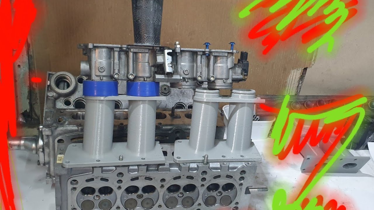Fiat fire 1400 16v - 2° parte - collettori e trombette per testata elaborata.