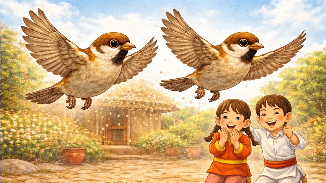 Cute Bird Song | Traditional Nepali Nursery Rhymes | Nepali Kids Song