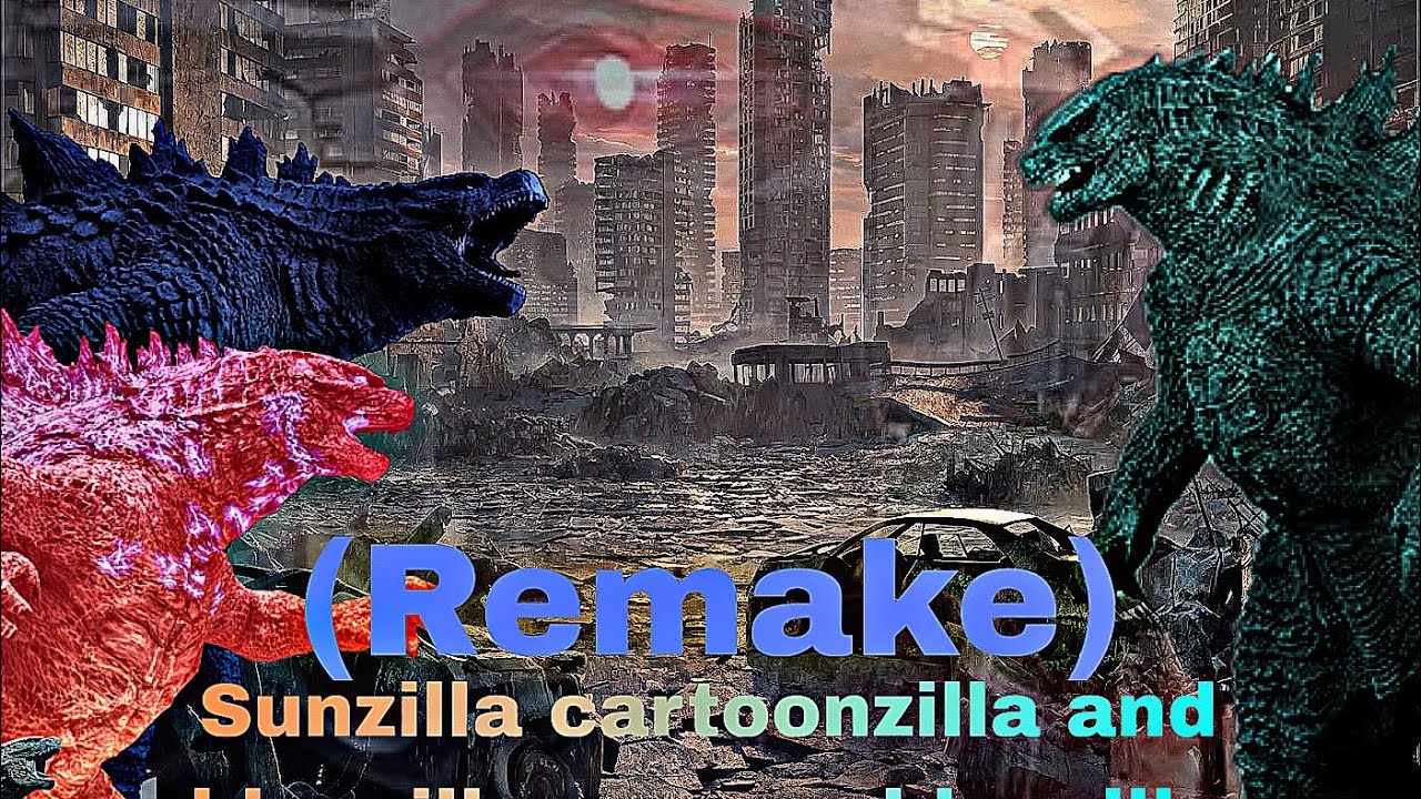 Sunzilla and bluezilla vs zero bluezilla (REMAKE) 