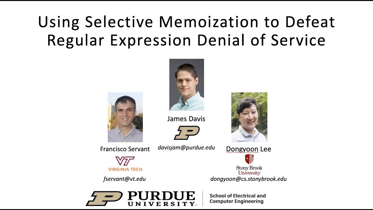 Using Selective Memoization to Defeat Regular Expression Denial of Service (ReDoS)