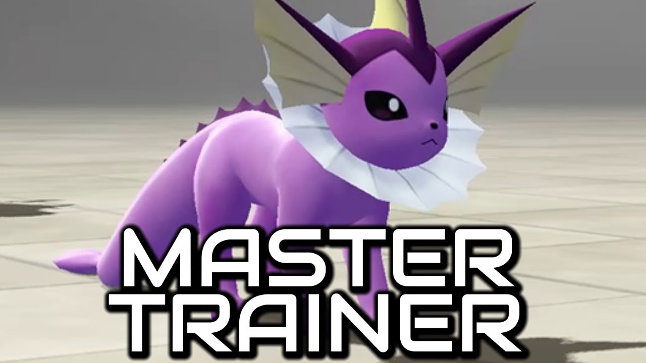 Vaporeon Master Trainer - Pokemon Let's Go Pikachu and Let's Go Eevee