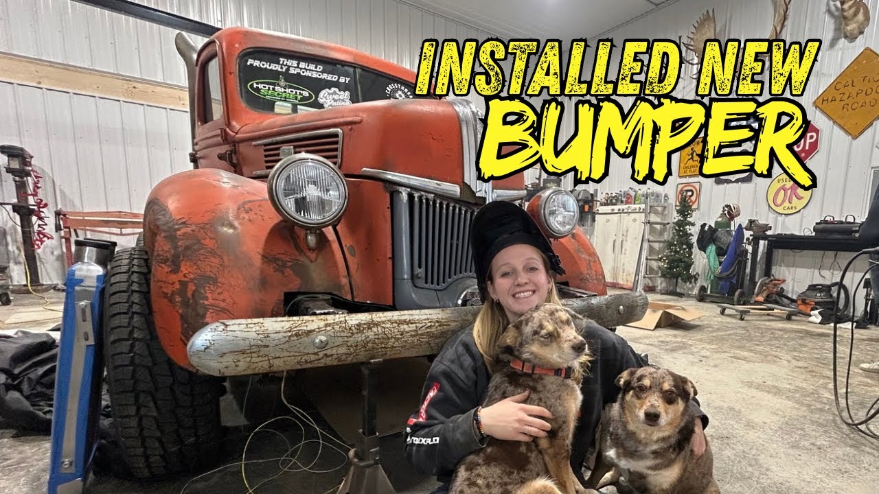 Installing a 84 Year Old Bumper on My Truck & Helping My Uncle Fix His Van.