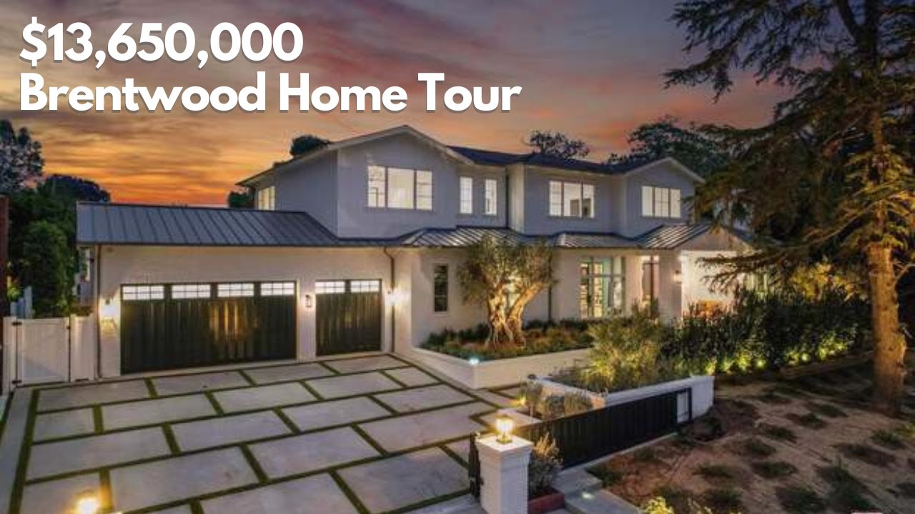 Inside a Sleek and Modern $13M Brentwood Luxury Property | Los Angeles Home Tour