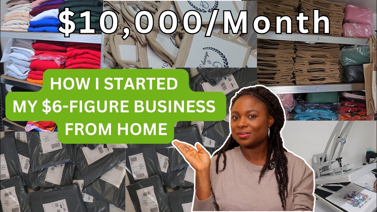 How To Start A Small Business From Scratch | Start A T-Shirt Business | Side Hustle Ideas