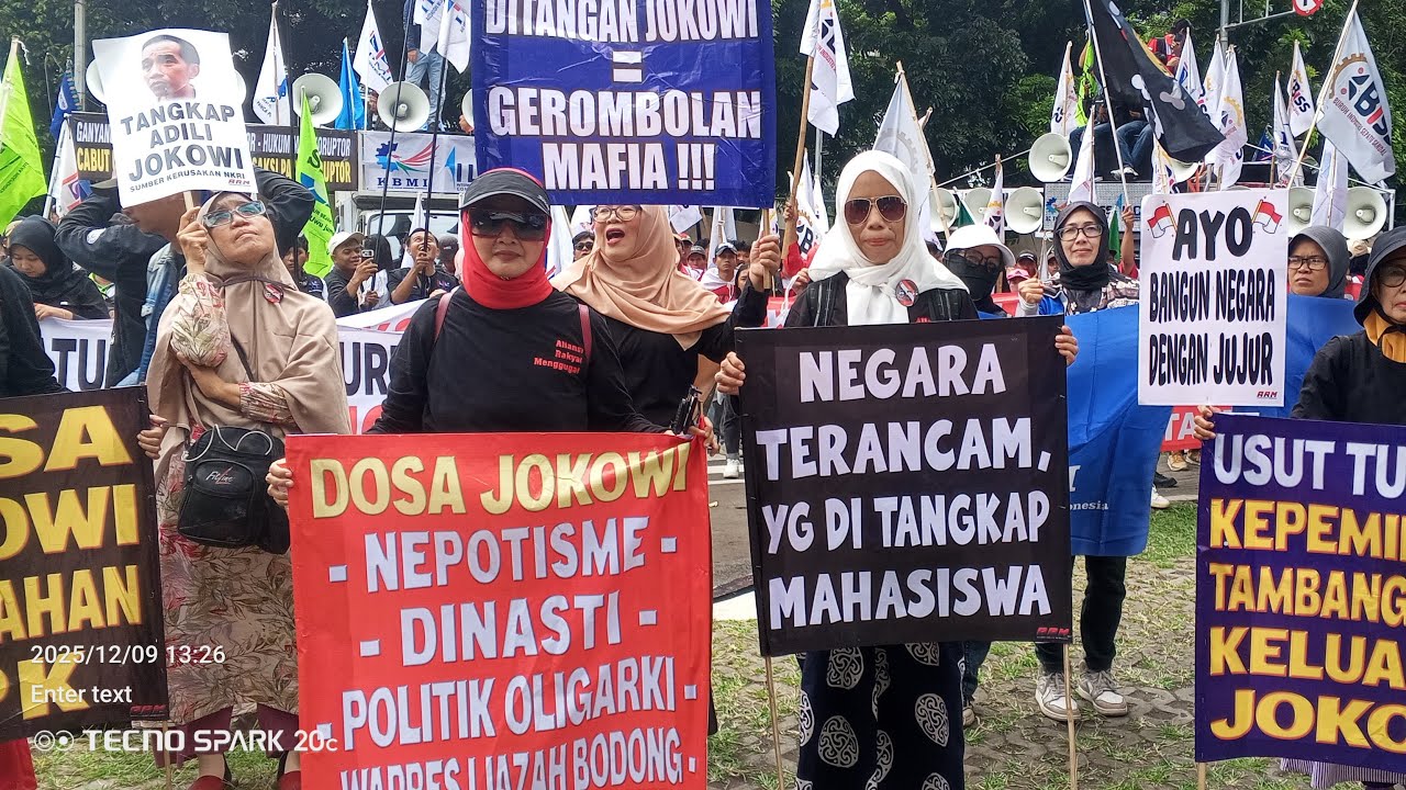🔴ADILI DUGAAN KORUPSI KELUARGA JOKOWI❗DEMO BURUH DI KPK RI