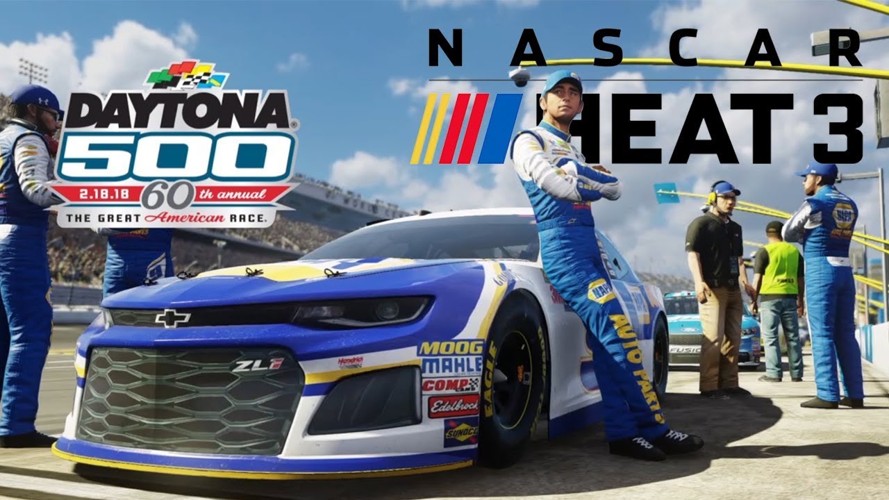 NASCAR Heat 3 Daytona Gameplay and Commentary
