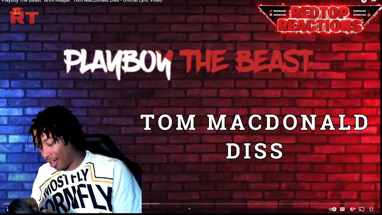 PLAYBOY THE BEAST - GRIM REAPER [TOM MACDONALD DISS ] | REACTION