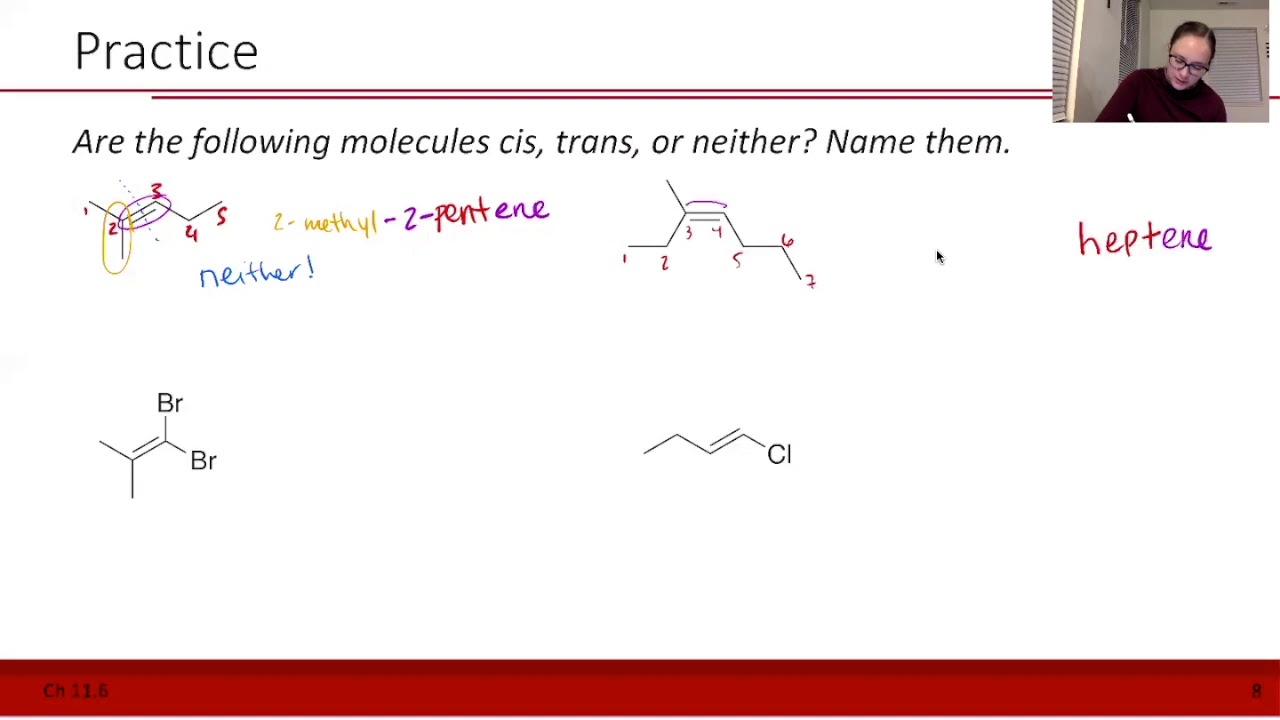 C102-Practice Naming Cis Trans Isomers