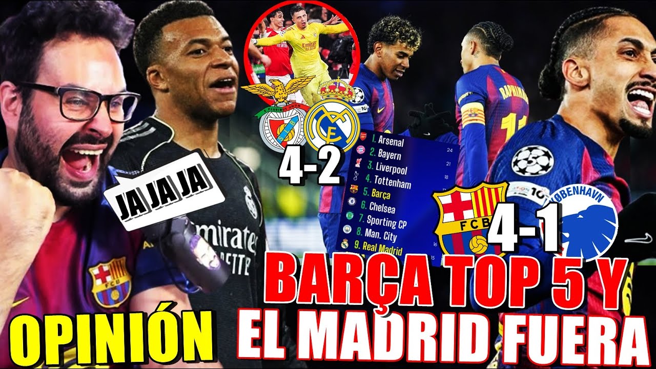 El BARÇA GOLEA 4-1 y es TOP 5 ¡RIDÍCULO del MADRID que QUEDA FUERA tras PERDER 4-2! OPINIÓN