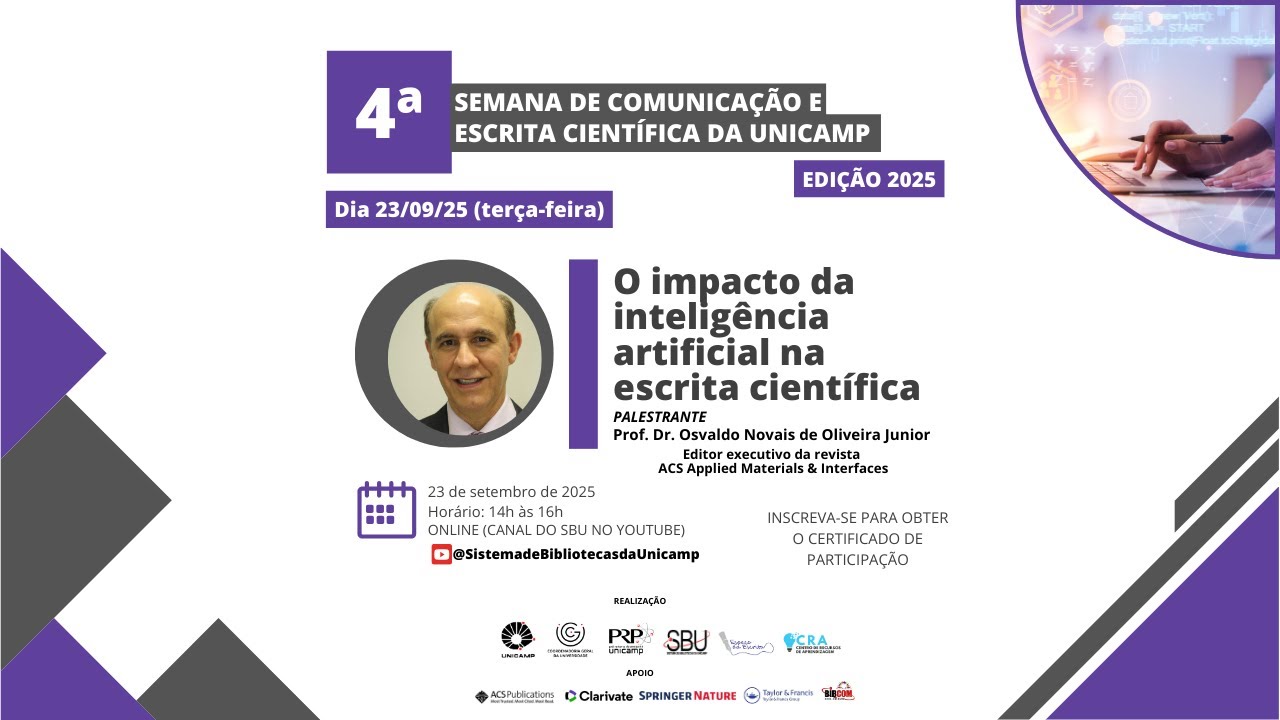 O impacto da inteligência artificial na escrita científica | Osvaldo Novais de Oliveira Júnior