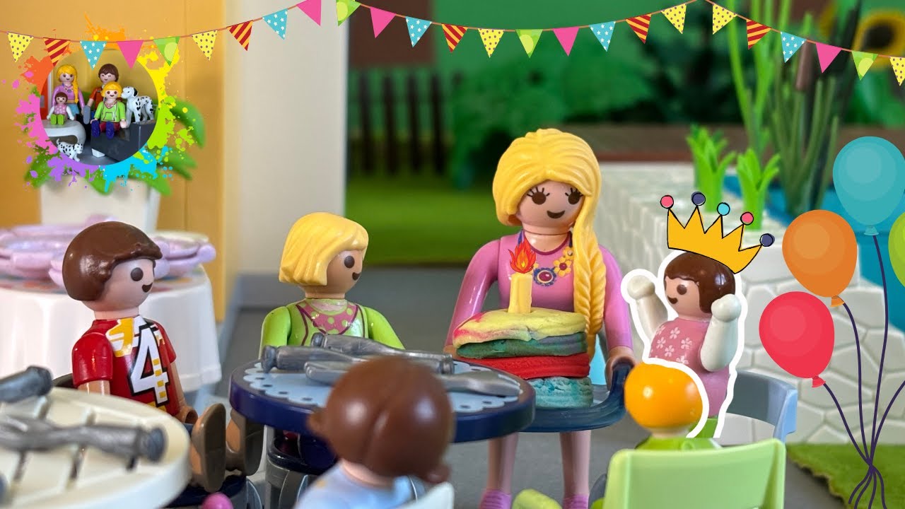Playmobil Familie Schmidt: 4. Geburtstag mit Clown & Einhorn – Wer gewinnt die Spiele?