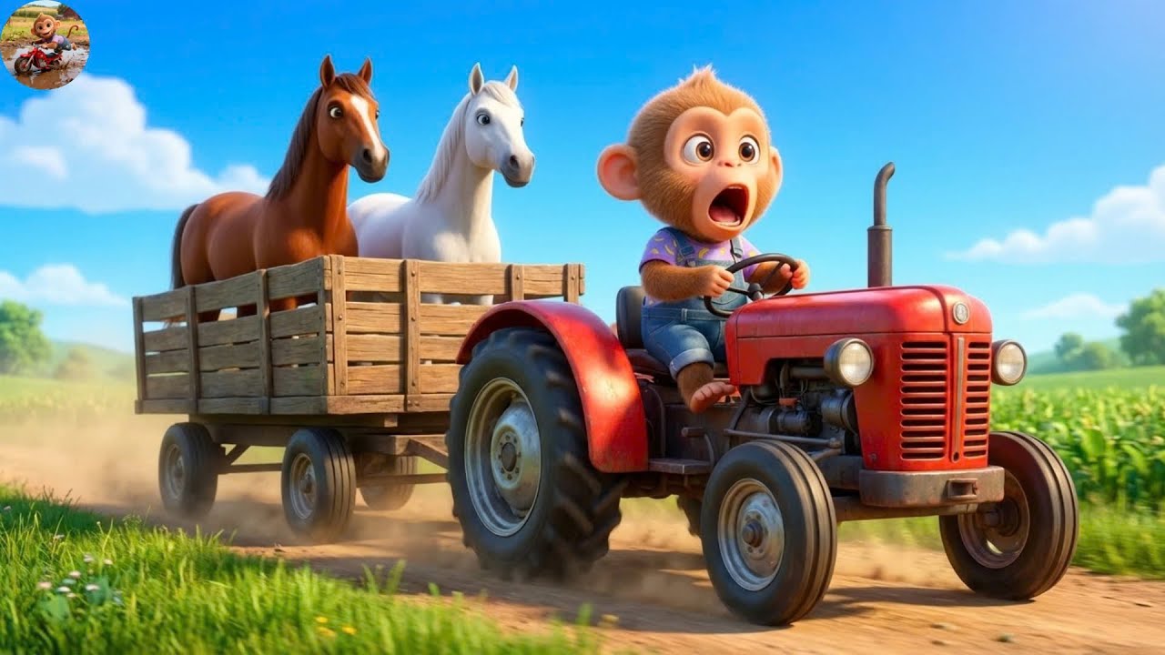You Won’t Believe What This Monkey Cartoon Did After the Wheel Was Stolen! 😱