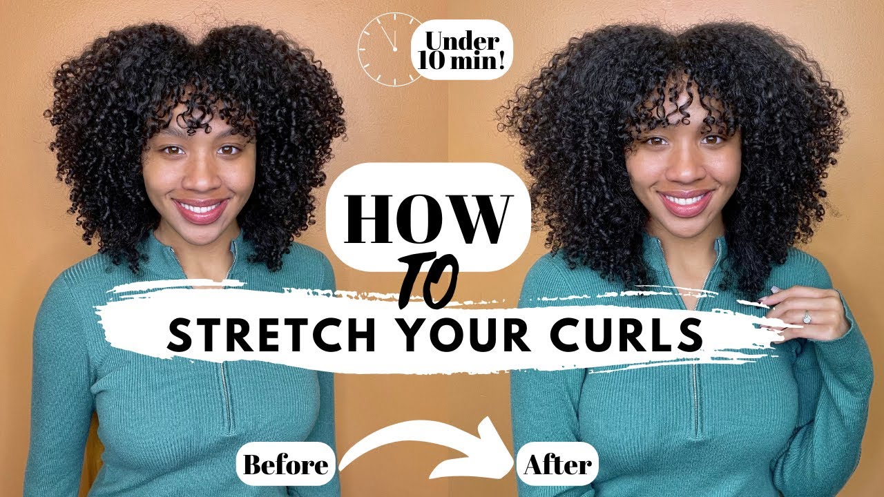 How I stretch my natural hair/curls | SOLUTION TO SHRINKAGE